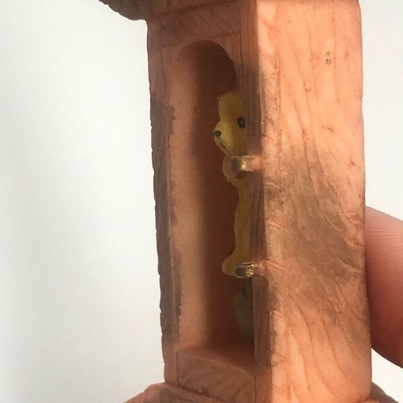 cherished teddies nutcracker suite grandfather clock as is missing door and tops - Picture 3 of 5